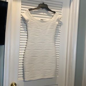 Wet Seal woman’s white ribbed dress